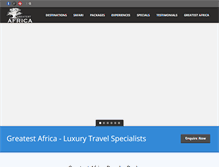 Tablet Screenshot of greatestafrica.com